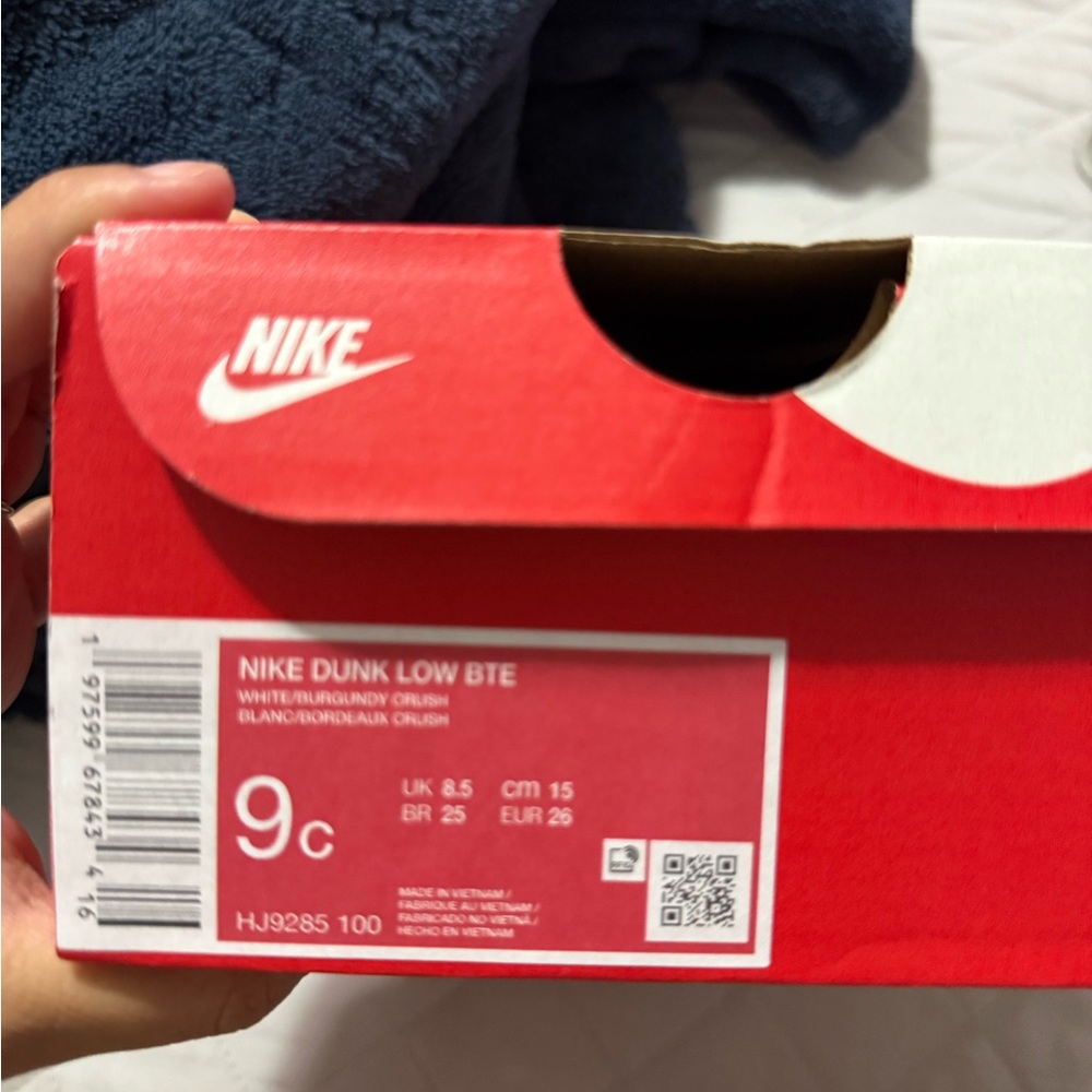 Nike Dunk Low BTE - White and Burgundy